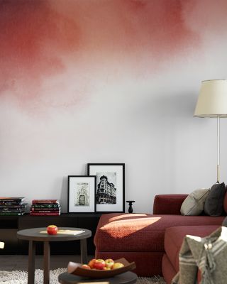 Red Haze Abstract Wallpaper