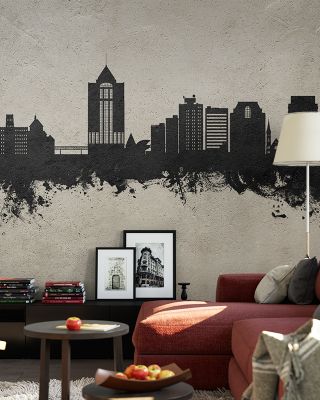 Roanoke Virginia Skyline Concrete Wallpaper