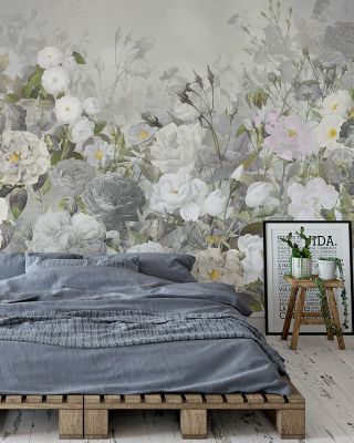 Rose Garden Floral Wallpaper