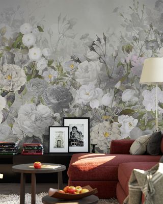Rose Garden Floral Wallpaper