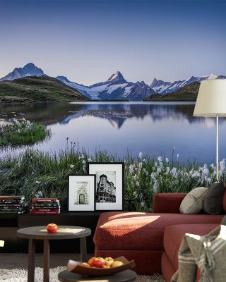 Schreckhorn Dawn Scenic Wallpaper