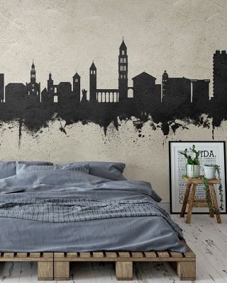 Split Croatia Skyline Concrete Wallpaper