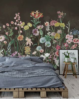 Summer Meadow Floral Wallpaper