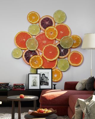 Sunny Citrus II Abstract Wallpaper