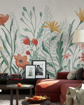 The Wildflowers Tamed Floral Wallpaper