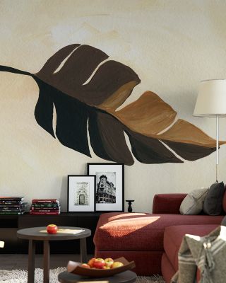 Tropical Leaf II Abstract Wallpaper