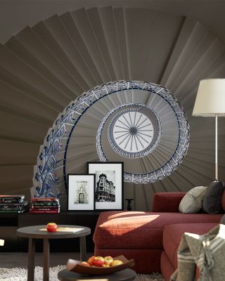 Tulip Stairs Scenic Wallpaper