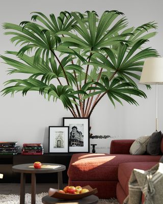 Vintage Palm Tree III Scenic Wallpaper