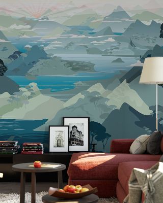 Avalon Panel Elegant Art Deco Wallpaper