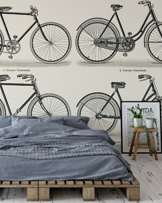Bike Ride Whimsical Adventure Wallpaper