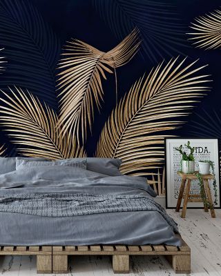Bright Palms Vibrant Tropical Wallpaper