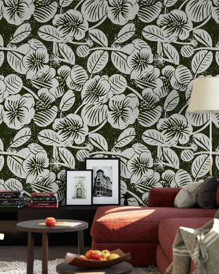 Country Floral Vintage Charm Wallpaper