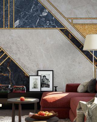 Dunand Stone Textured Rustic Wallpaper