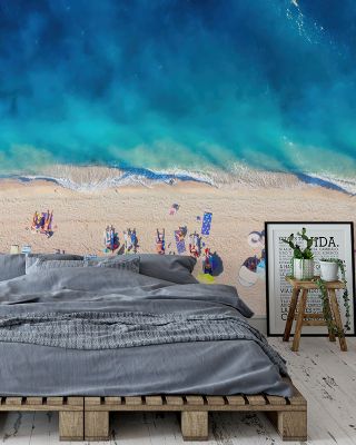 Life is a Beach Relaxing Coastal Wallpaper