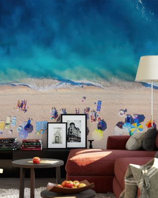 Life is a Beach Relaxing Coastal Wallpaper