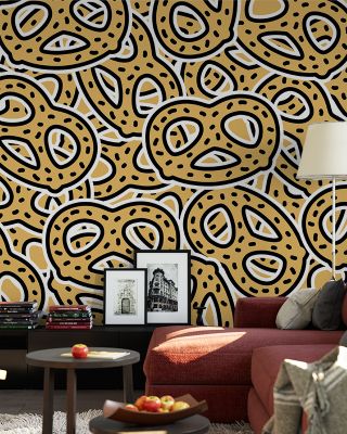 Pretzel Party Fun and Quirky Wallpaper
