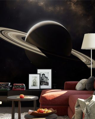 Saturn Cosmic Art Wallpaper