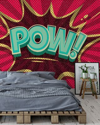Superhero Fight Action-Packed Wallpaper