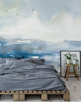 Sure Shoreline I Tranquil Coastal Wallpaper