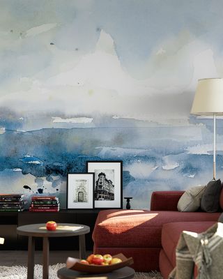 Sure Shoreline I Tranquil Coastal Wallpaper