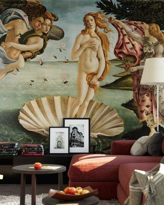 The Birth of Venus Artistic Masterpiece Wallpaper