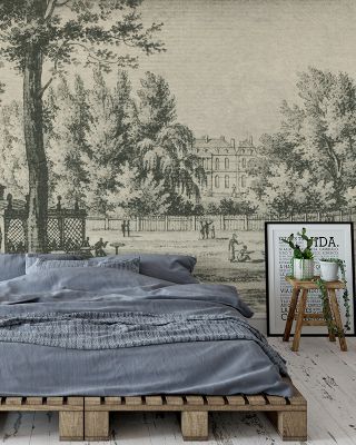 Vintage Paris Postcard Nostalgic Parisian Wallpaper