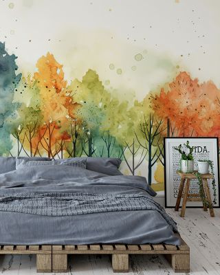 Watercolor Fall Elegant Autumn Wallpaper
