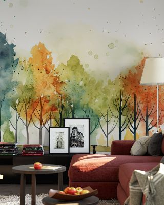 Watercolor Fall Elegant Autumn Wallpaper