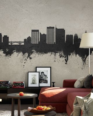 Boise Idaho Skyline Concrete Wallpaper