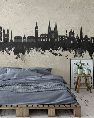 Bordeaux France Skyline Concrete Wallpaper