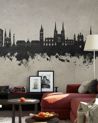Bordeaux France Skyline Concrete Wallpaper