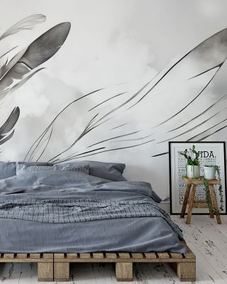 Breath Gray Abstract Wallpaper