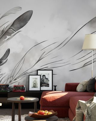 Breath Gray Abstract Wallpaper