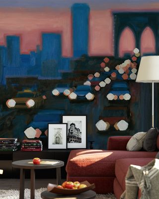 Brooklyn Lights Cityscape Wallpaper