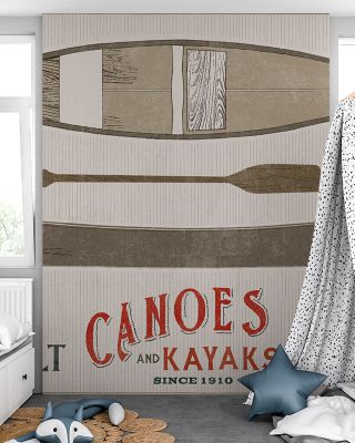Cabin Life VII Kayak Scenic Wallpaper