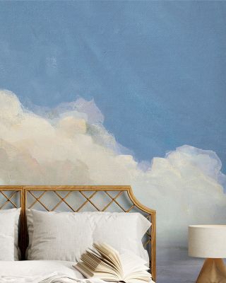 Clouds Over Low Tide Scenic Wallpaper