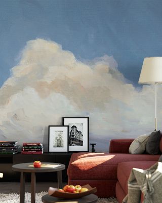 Clouds Over Low Tide Scenic Wallpaper