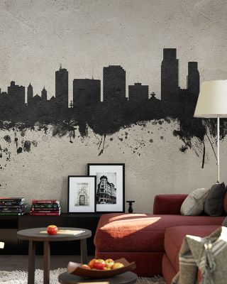 Corpus Christi Texas Skyline Concrete Wallpaper