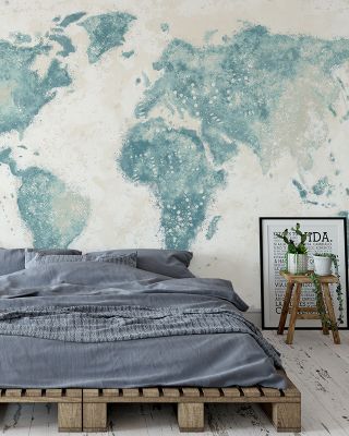 Explore the World I Light Map Wallpaper
