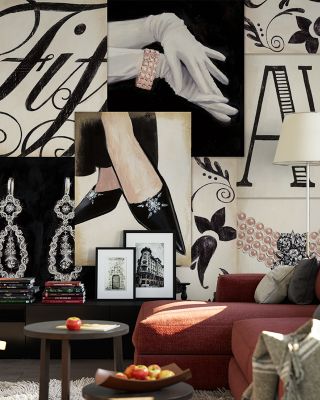 Fifth Avenue Collage Cityscape Wallpaper