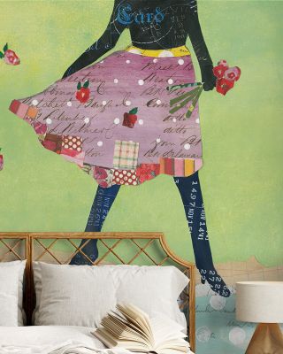 Flirty Skirts I Floral Wallpaper
