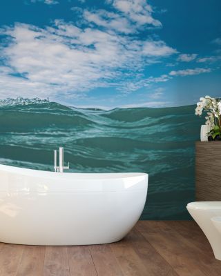 Floating in the Ocean Abstract Wallpaper