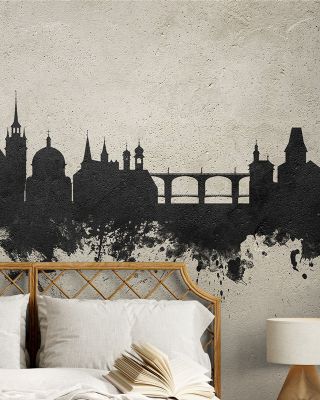 Fribourg Switzerland Skyline Concrete Wallpaper