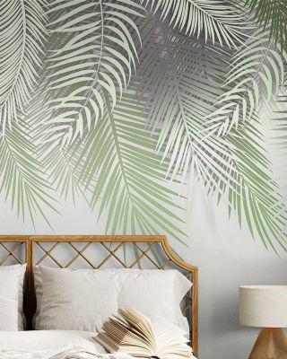 Home Grown Palms Tropical Wallpaper