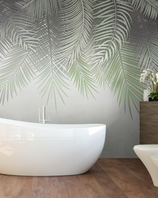Home Grown Palms Tropical Wallpaper