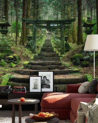 Kamishikimi Kumano-imasu Shrine Scenic Wallpaper
