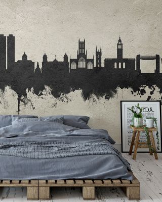 Kingston upon Hull England Skyline Concrete Wallpaper