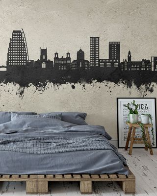 Kingston upon Thames England Skyline Concrete Wallpaper