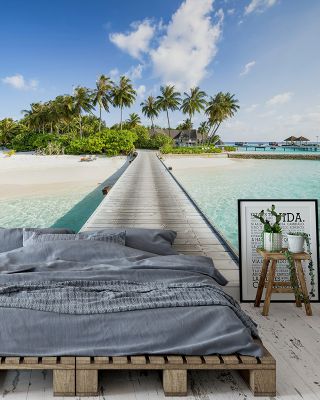 Luxury Beach Scenic Wallpaper