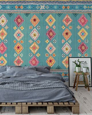 My Bohemian Life Centered Abstract Wallpaper